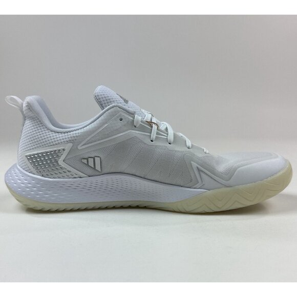 Adidas Defiant Speed Womens 10 White Silver Tennis Shoes Sneakers Low ID1510 - Picture 5 of 8
